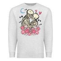 Oatmeal Heather the lovers skeletons Premium Sweatshirt - MaliasSmallBusiness
