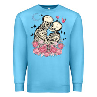 Ocean Blue the lovers skeletons Premium Sweatshirt - MaliasSmallBusiness