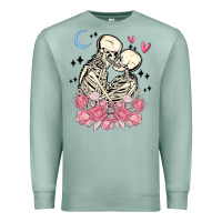 Seafoam the lovers skeletons Premium Sweatshirt - MaliasSmallBusiness