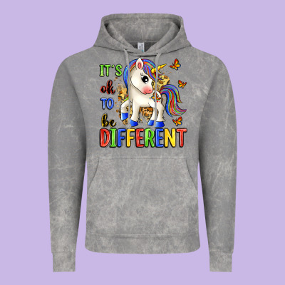It's Ok To Be Different Vintage Hoodie Designed By Zillion Design Studio
