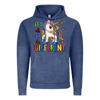 Vintage Denim it's ok to be different Vintage Hoodie - Zillion Design Studio