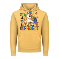 Vintage Mustard it's ok to be different Vintage Hoodie - Zillion Design Studio