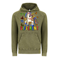 Vintage Olive it's ok to be different Vintage Hoodie - Zillion Design Studio