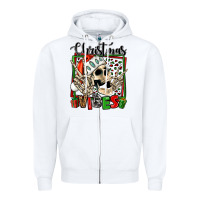 White christmas vibes skeleton Zipper Hoodie - Jasminsmagicworld