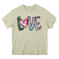 Mossy Valentine Love Heavy Core Tee - CowhideDigitalArt