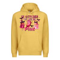 Antique Gold in october we wear pink Premium Hoodie - LillyAllenDesigns