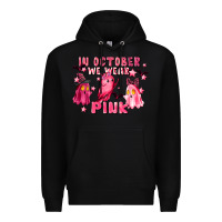 Black in october we wear pink Premium Hoodie - LillyAllenDesigns