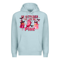 Blue Mist in october we wear pink Premium Hoodie - LillyAllenDesigns