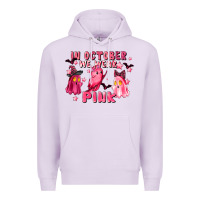 Lilac in october we wear pink Premium Hoodie - LillyAllenDesigns