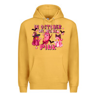 Mustard in october we wear pink Premium Hoodie - LillyAllenDesigns