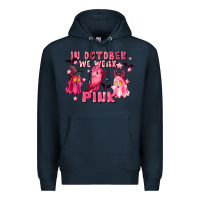 Navy in october we wear pink Premium Hoodie - LillyAllenDesigns