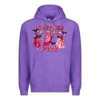 Purple in october we wear pink Premium Hoodie - LillyAllenDesigns