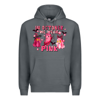 Rock in october we wear pink Premium Hoodie - LillyAllenDesigns