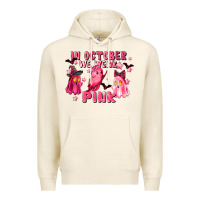 Tofu in october we wear pink Premium Hoodie - LillyAllenDesigns
