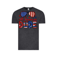 Vintage Black All American dude Vintage Tee - Neo Western