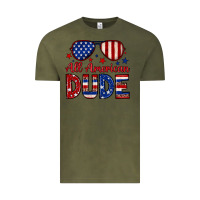 Vintage Olive All American dude Vintage Tee - Neo Western