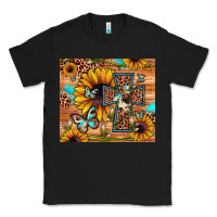 Black cross sunflower butterfly Classic Tee - JahusDesignShop
