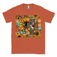 Copper cross sunflower butterfly Classic Tee - JahusDesignShop