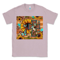 Lilac cross sunflower butterfly Classic Tee - JahusDesignShop