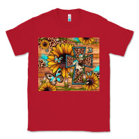Red cross sunflower butterfly Classic Tee - JahusDesignShop