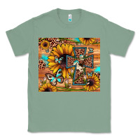 Sage cross sunflower butterfly Classic Tee - JahusDesignShop