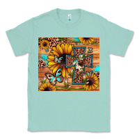 Seafoam cross sunflower butterfly Classic Tee - JahusDesignShop
