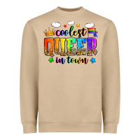 Mushroom coolest queer in town Heavyweight Sweatshirt - Zillion Design Studio