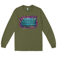 Army Green Aztec Wood Leopard Frame Long Sleeve Tee - Bettercallsaul