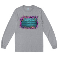 Heather Grey Aztec Wood Leopard Frame Long Sleeve Tee - Bettercallsaul