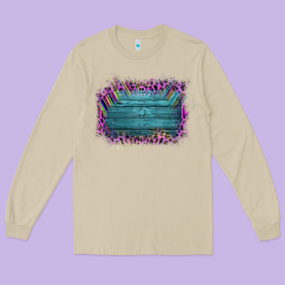 Aztec Wood Leopard Frame Long Sleeve Tee Designed By Bettercallsaul