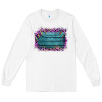 White Aztec Wood Leopard Frame Long Sleeve Tee - Bettercallsaul