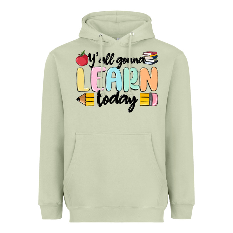 Y'all Gonna Learn Today Heavyweight Hoodie by MaliasSmallBusiness | Teevron