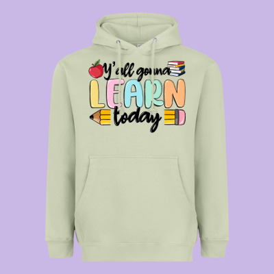 Y'all Gonna Learn Today Heavyweight Hoodie Designed By Maliassmallbusiness