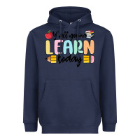Navy y'all gonna learn today Heavyweight Hoodie - MaliasSmallBusiness