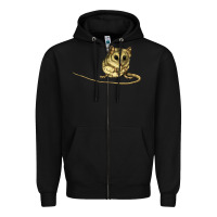 Black Dunnart Zipper Hoodie - LillyAllenDesigns
