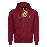 Burgundy Dunnart Zipper Hoodie - LillyAllenDesigns