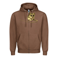 Chestnut Dunnart Zipper Hoodie - LillyAllenDesigns