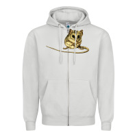 Dove Grey Dunnart Zipper Hoodie - LillyAllenDesigns
