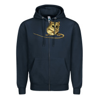 Navy Dunnart Zipper Hoodie - LillyAllenDesigns