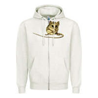Oatmeal Heather Dunnart Zipper Hoodie - LillyAllenDesigns
