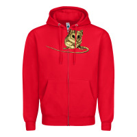 Red Dunnart Zipper Hoodie - LillyAllenDesigns