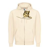 Sandshell Dunnart Zipper Hoodie - LillyAllenDesigns
