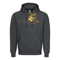 Smoke Dunnart Zipper Hoodie - LillyAllenDesigns