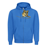 True Royal Dunnart Zipper Hoodie - LillyAllenDesigns