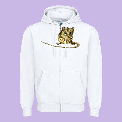 Dunnart Zipper Hoodie Designed By Lillyallendesigns