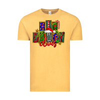 Vintage Mustard Christmas big daddy claus Vintage Tee - FaDigitalArtStudio