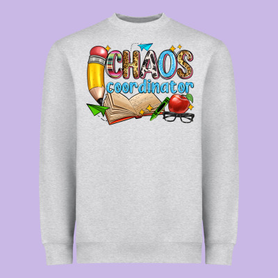 Chaos Coordinator Heavyweight Sweatshirt Designed By Zillion Design Studio