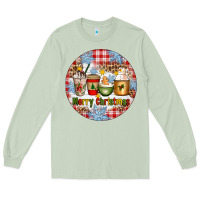Matcha Merry Christmas Coffee Cups Long Sleeve Tee - Artiststas