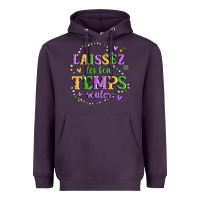 Plum laissez les bon temps rouler Heavyweight Hoodie - MaliasSmallBusiness