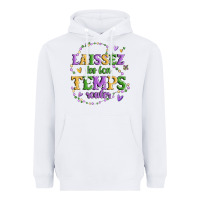 White laissez les bon temps rouler Heavyweight Hoodie - MaliasSmallBusiness